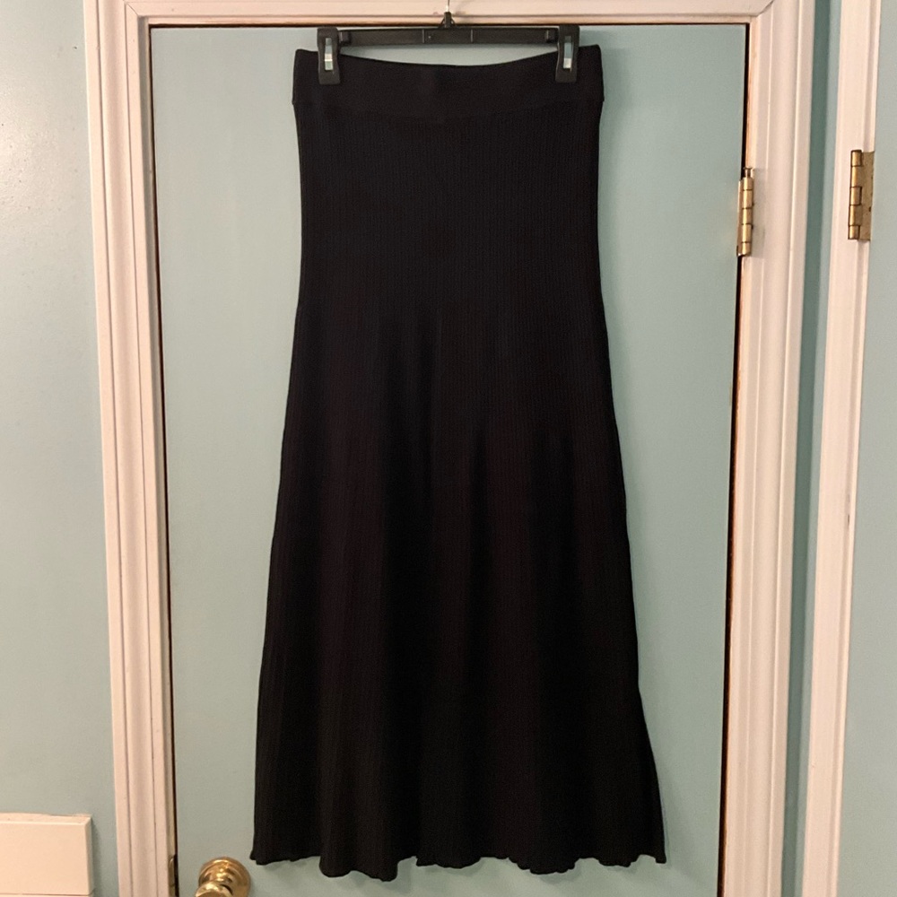 NWT Free People ribbed maxi skirt in black - Picture 3 of 3